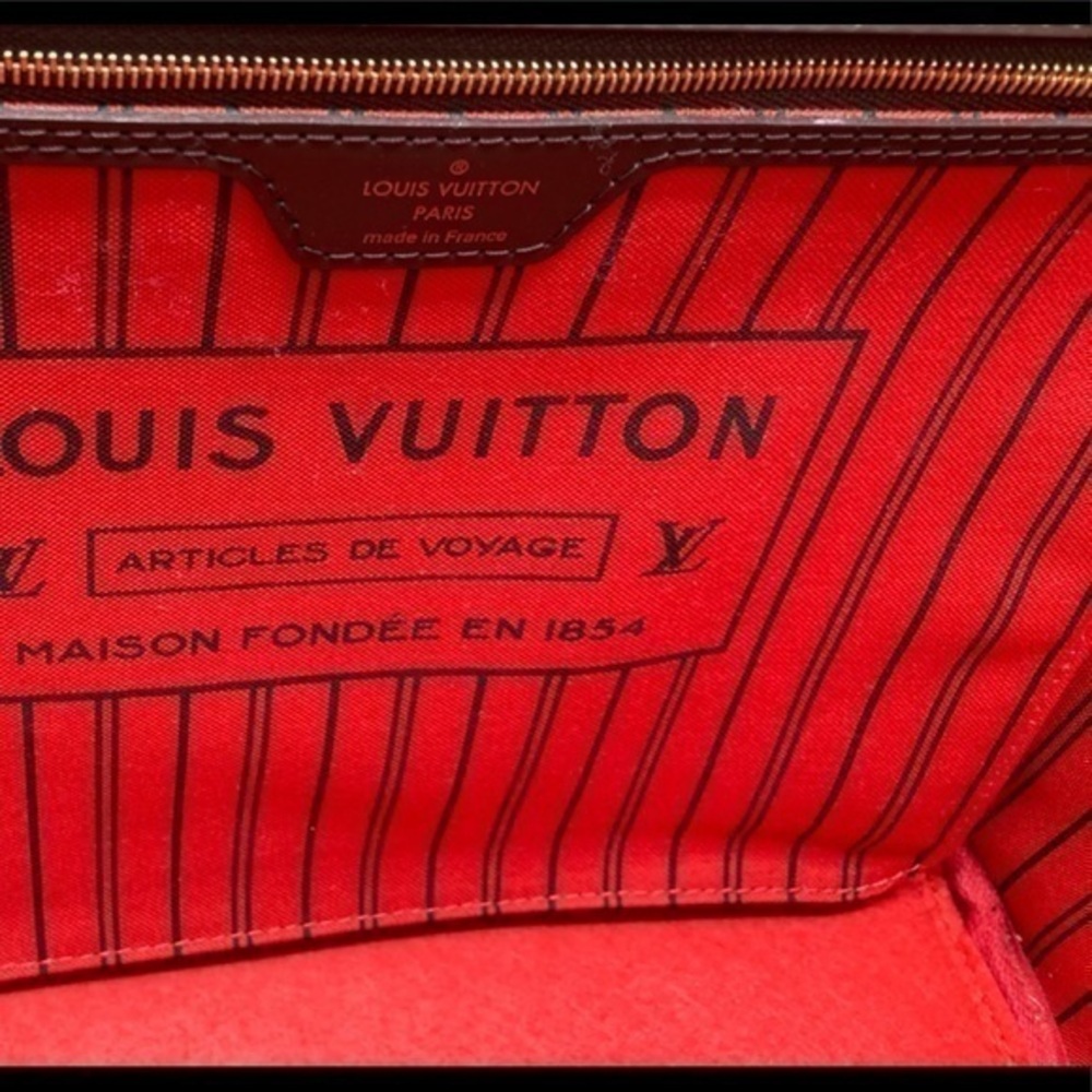 Louis Vuitton LV Neverfull Patch Sticker Damier MM jeans shirt shoe purse - Picture 13 of 13